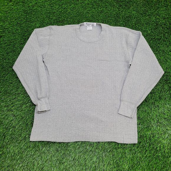Vintage Champion Ribbed Sweater Large 22x28 Gray - Picture 1 of 13